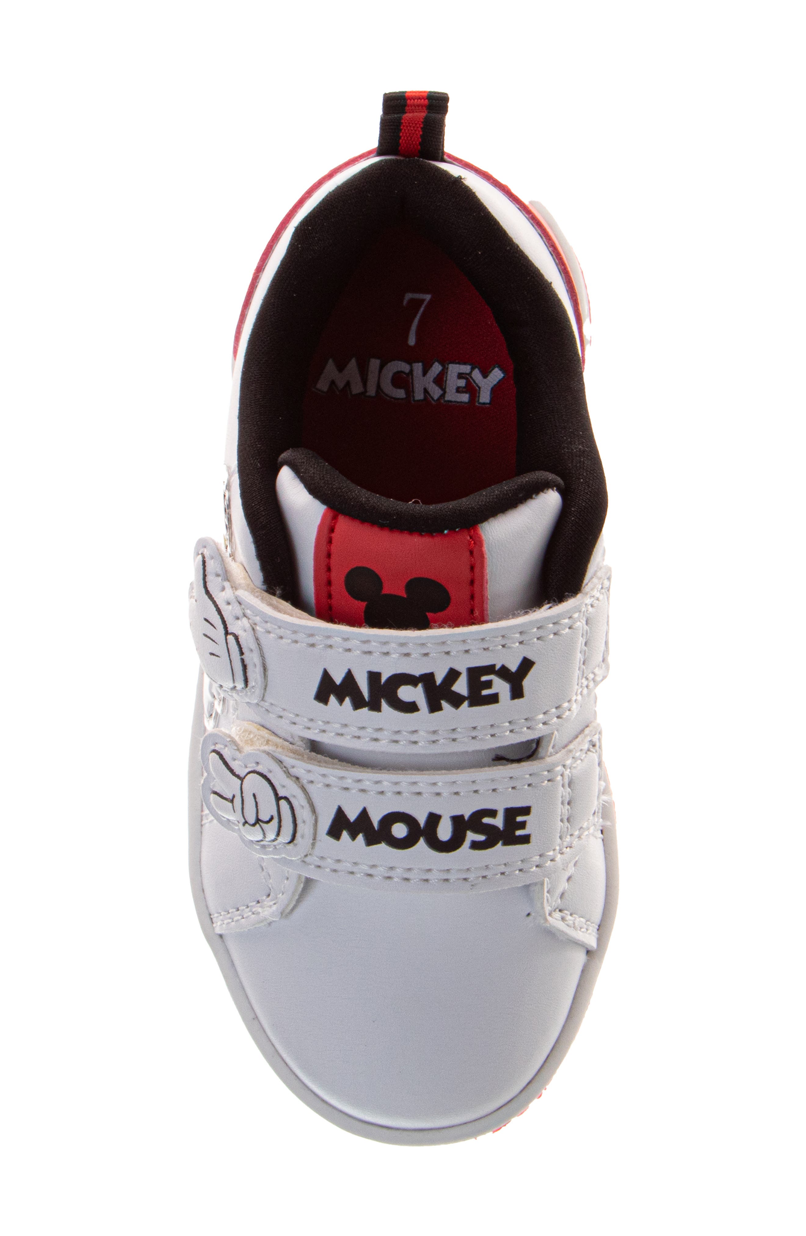 JOSMO Disney<sup>®</sup> Mickey Mouse<sup>®</sup> Sneaker, Alternate, color, White/ Red