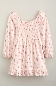Treasure & Bond Kids' Ruffle Hem Smocked Dress