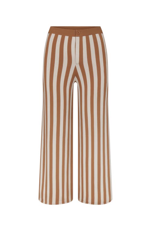 Simonmiller Knits By Jabber Pant In Tan Stripe