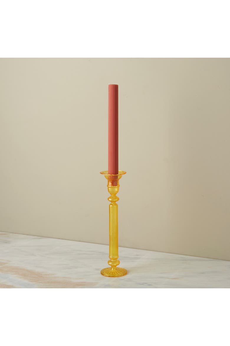 Nalia Daffodil Candlestick, Alternate, color, Daffodil