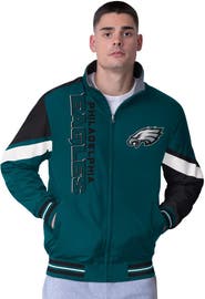 G-III Extreme Men's G-III Extreme Midnight Green Philadelphia Eagles Strong Arm Reversible Full-Zip Jacket