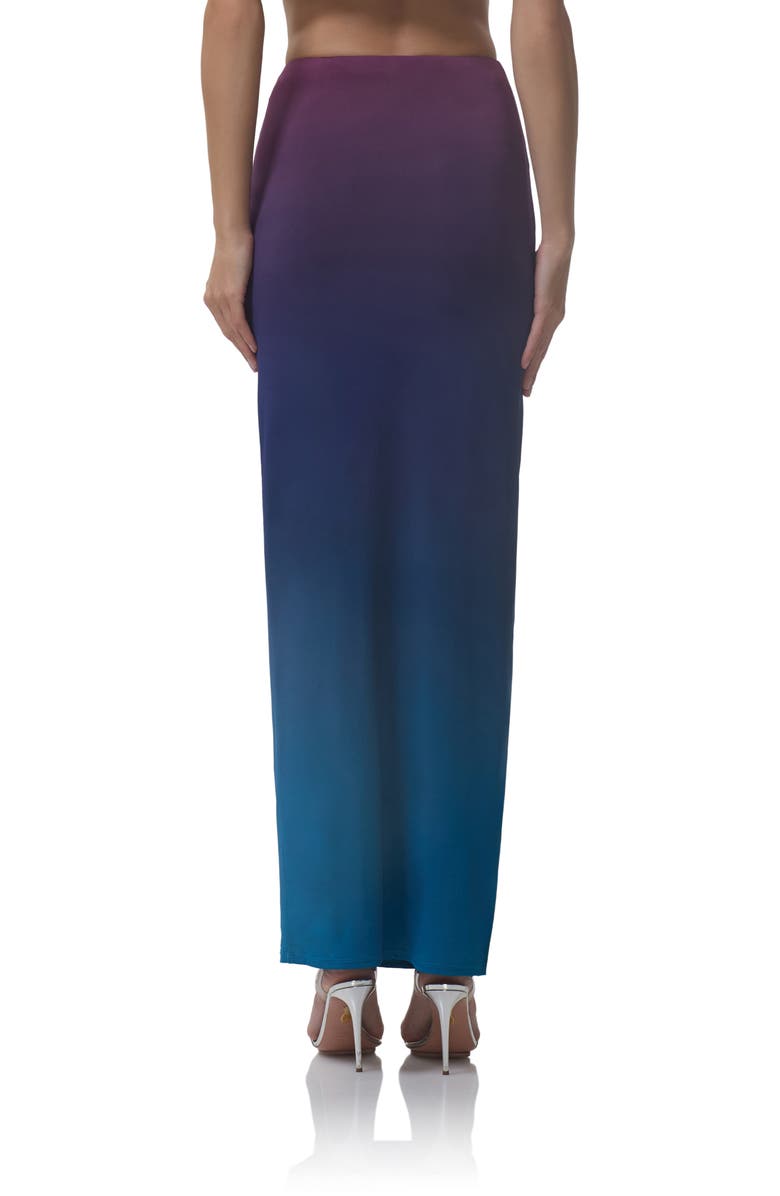 AFRM Aven Ombré Maxi Skirt, Alternate, color, Midnight Ombre