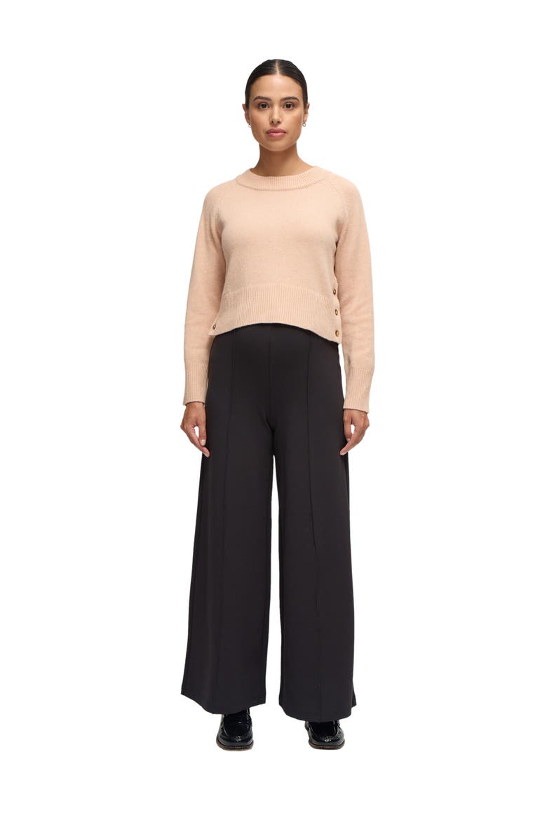 Mock Neck Maternity Sweater, Main, color, Pink