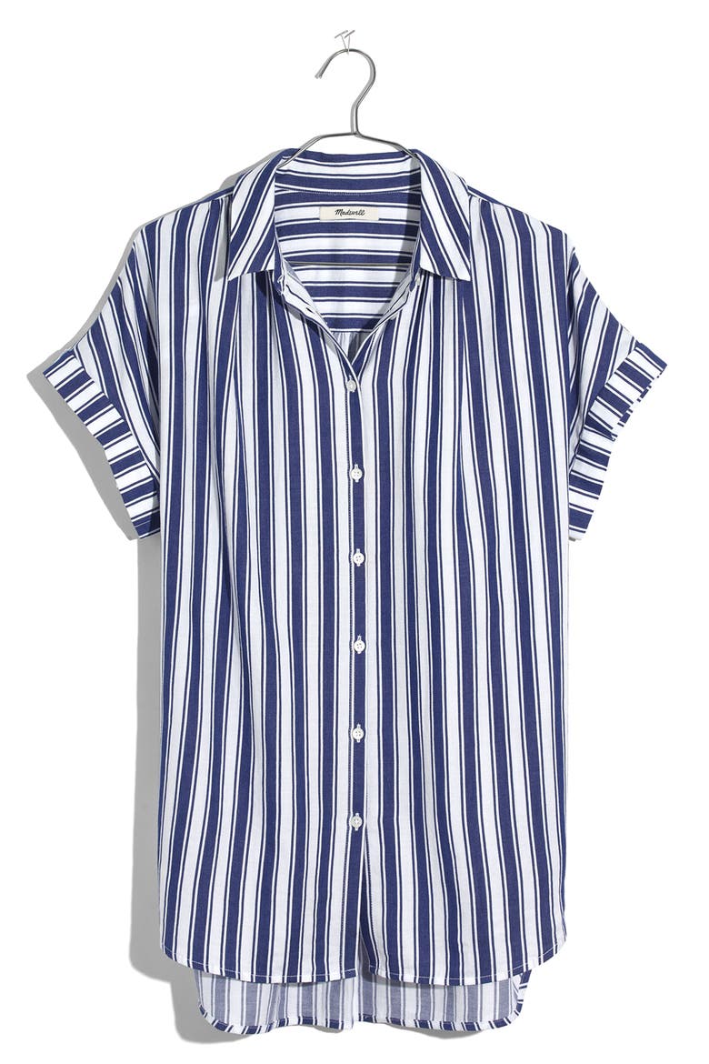 Stripe Central Shirt, Alternate, color, OXFORD BLUE