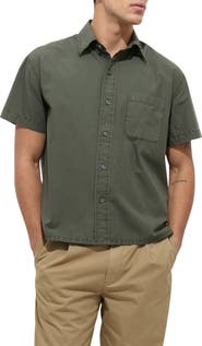 Alex Mill Franklin Short Sleeve Cotton Poplin Button-Up Shirt