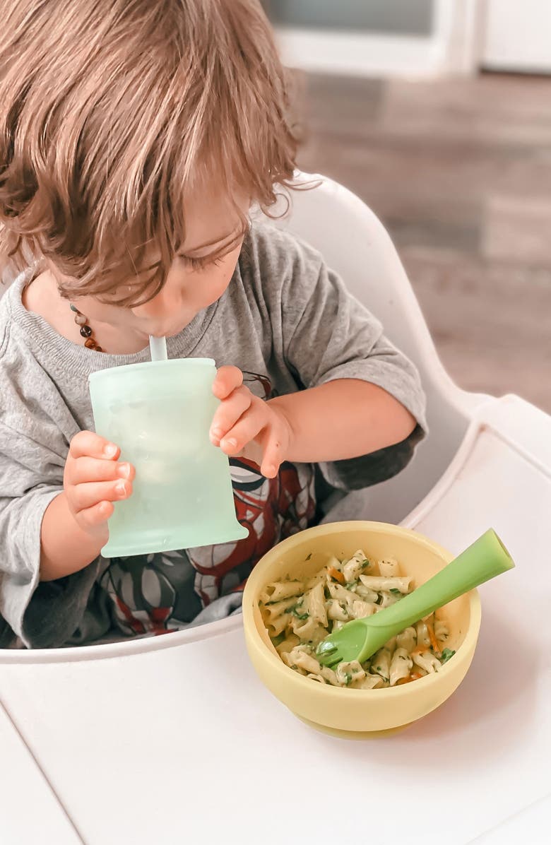 Olababy 2-Pack 5-Ounce Easy Sipping Straw Cups, Alternate, color, Coral/ Lilac