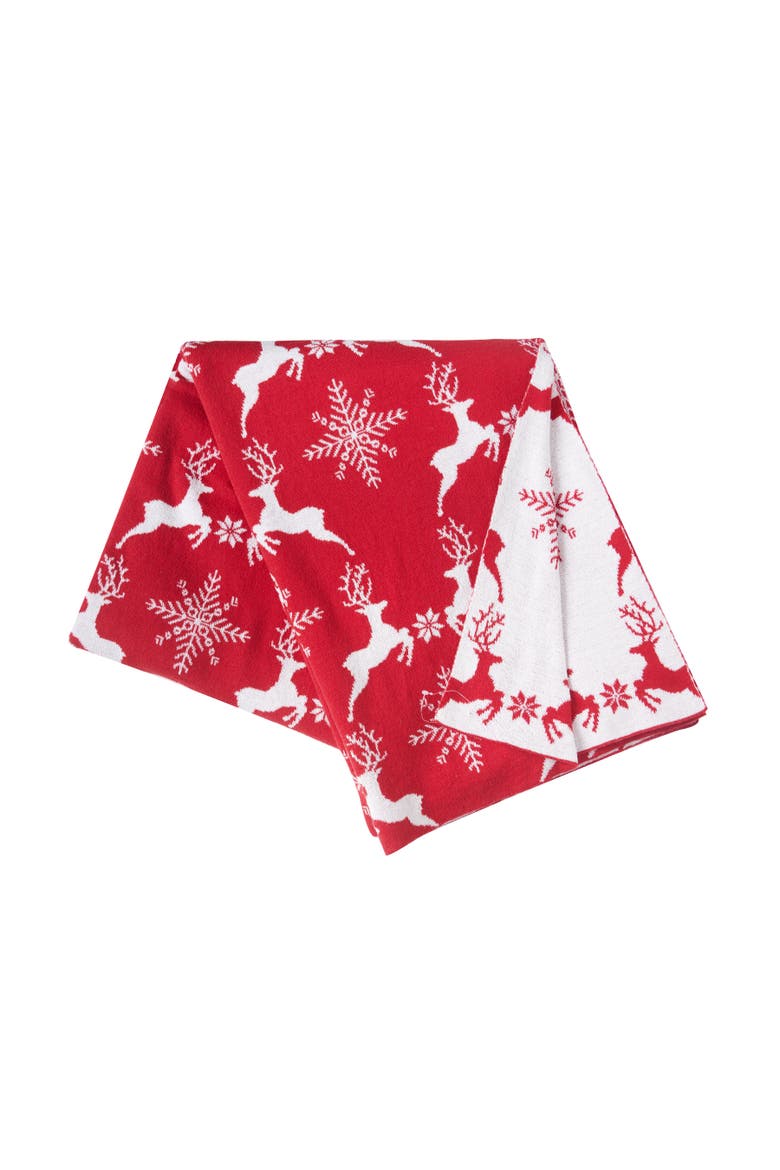 Deer Throws, Main, color, Red