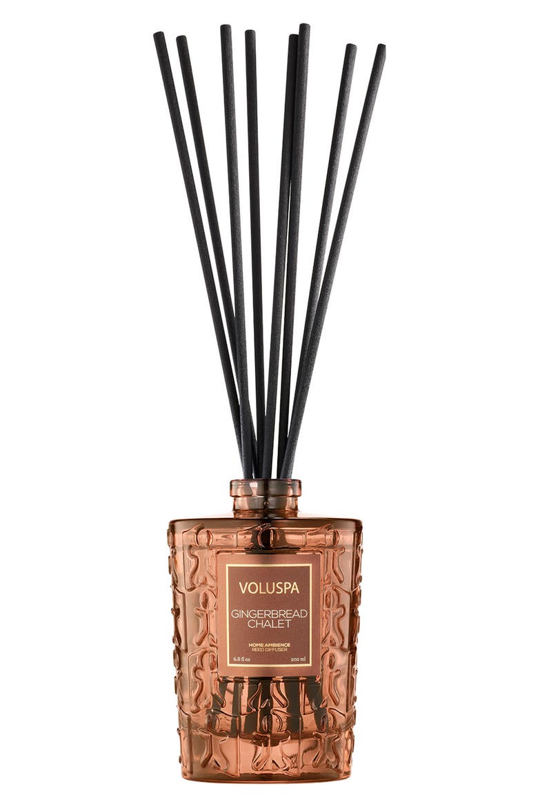 Gingerbread Chalet Reed Diffuser, Main, color, GINGERBREAD