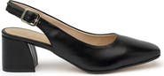 Menina Step Pia Leather Slingback Pump
