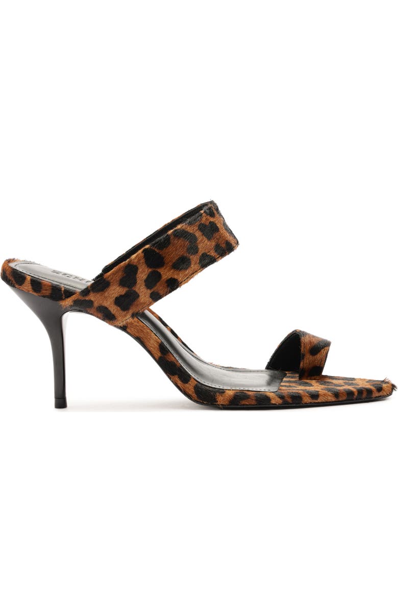 Schutz Melina Pointed Toe Slide Sandal, Alternate, color, Leopard