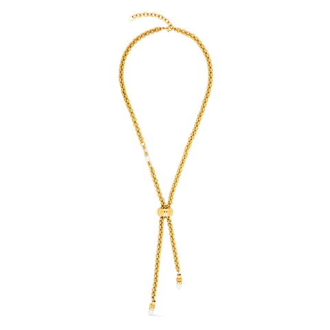 Structure Y-Necklace Gold