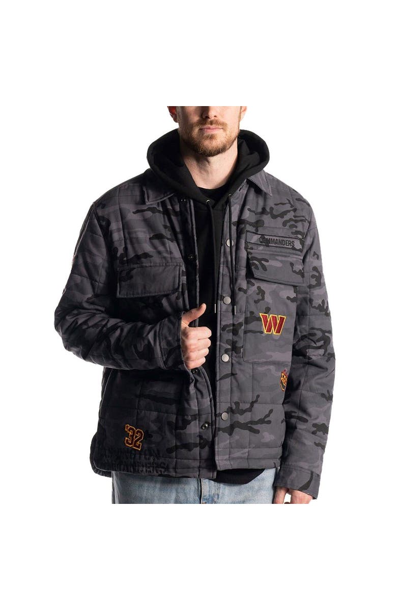THE WILD COLLECTIVE Unisex The Wild Collective Black Washington Commanders Utility Full-Snap Jacket, Main, color, Black
