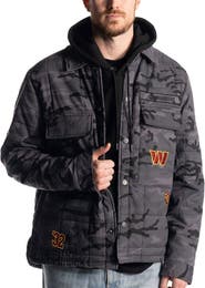 THE WILD COLLECTIVE Unisex The Wild Collective Black Washington Commanders Utility Full-Snap Jacket
