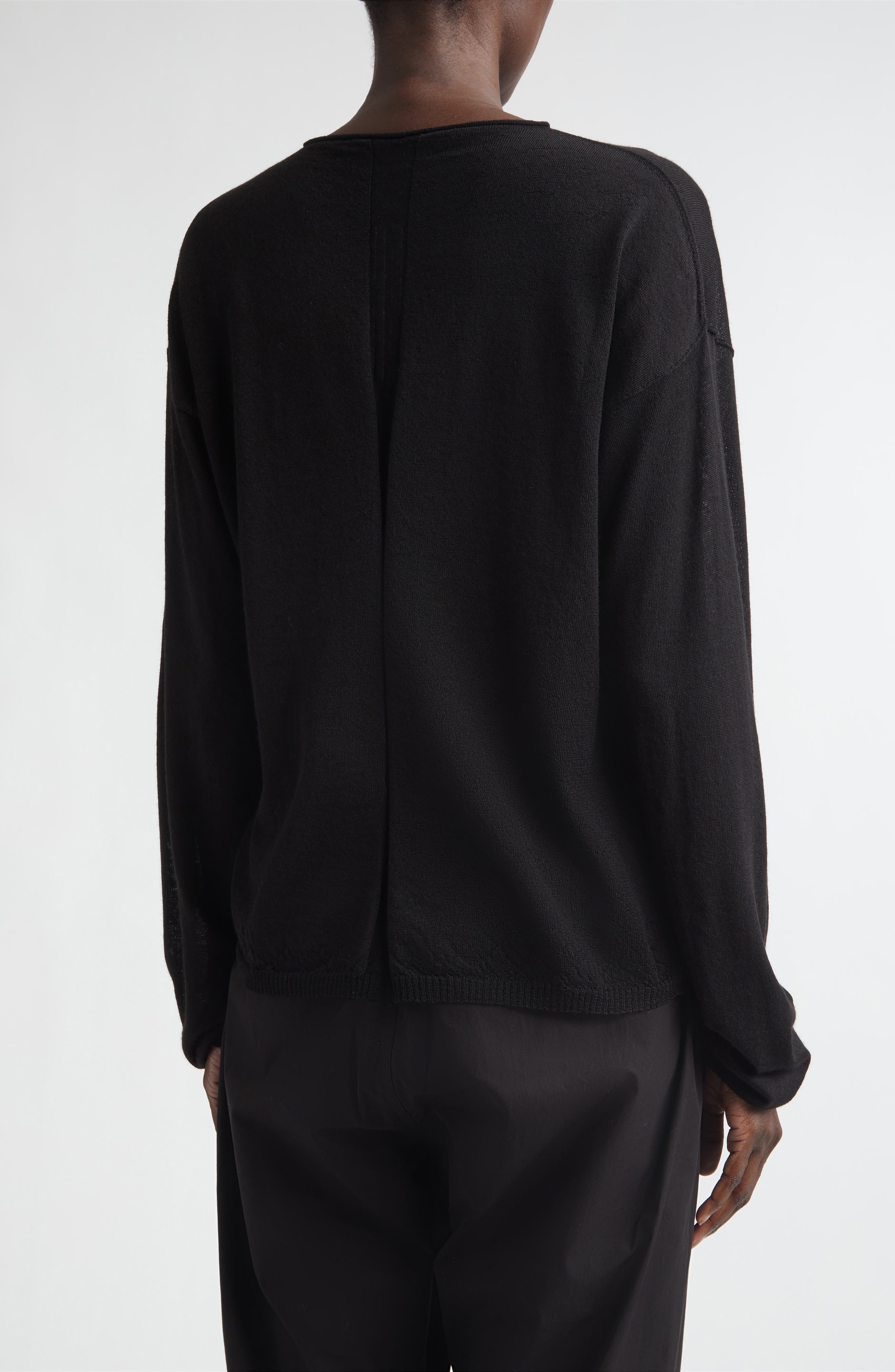 Virgin Wool Crewneck Sweater - image 2