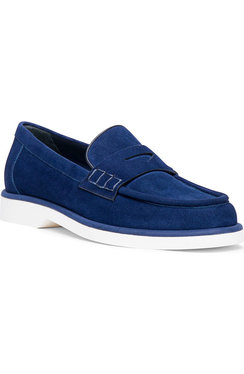 Santoni Funnel Penny Loafer, Main, color,