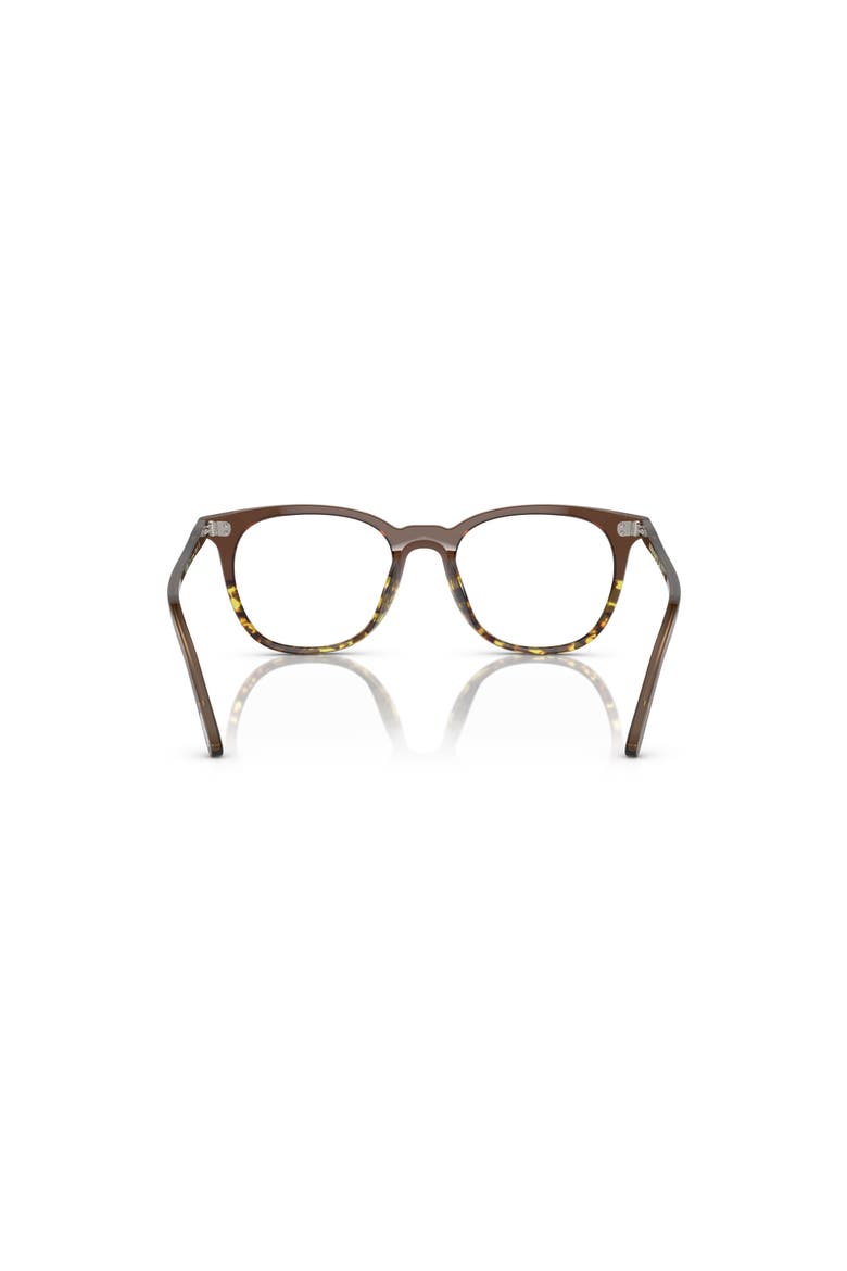 49mm Rectangle optical glasses, Alternate, color, Brown