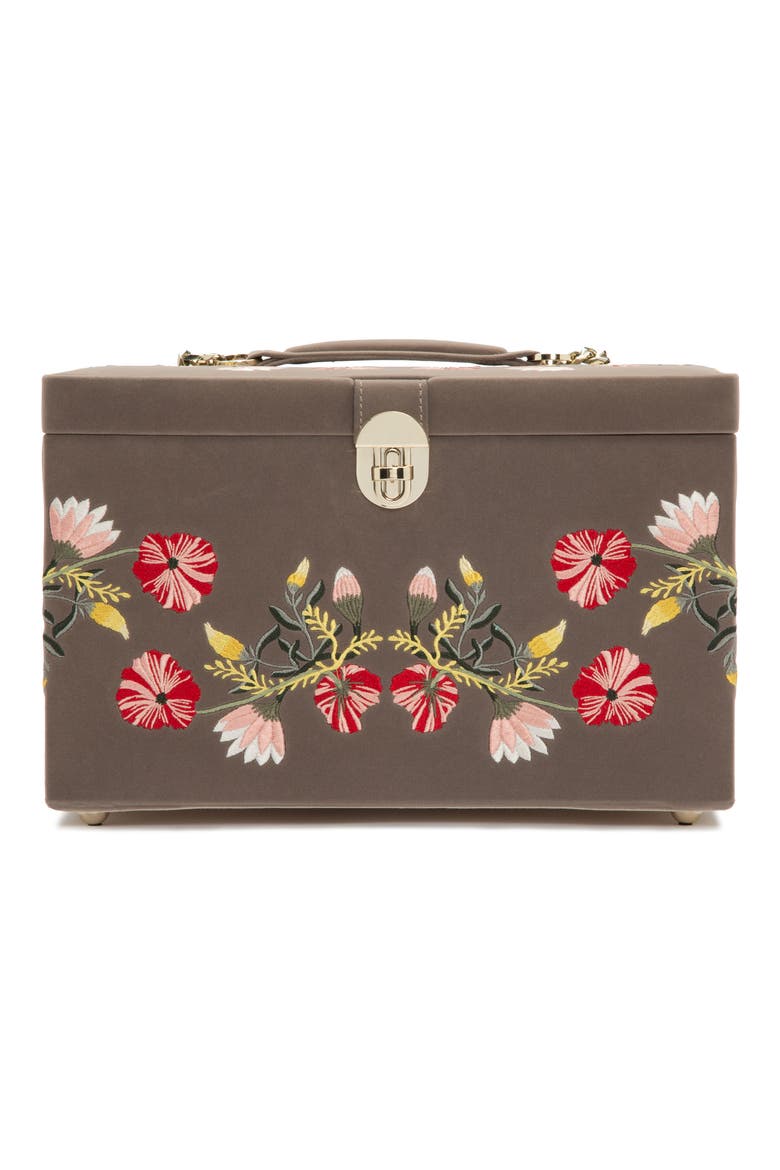 Zoe Large Jewelry Box, Main, color, MINK