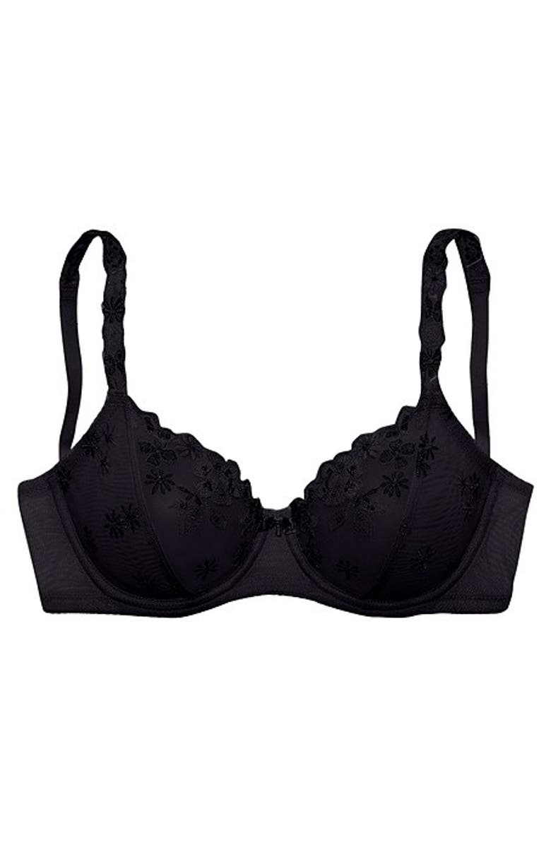 LASCANA Women's Floral Lace Unlined Bra, Alternate, color, 
