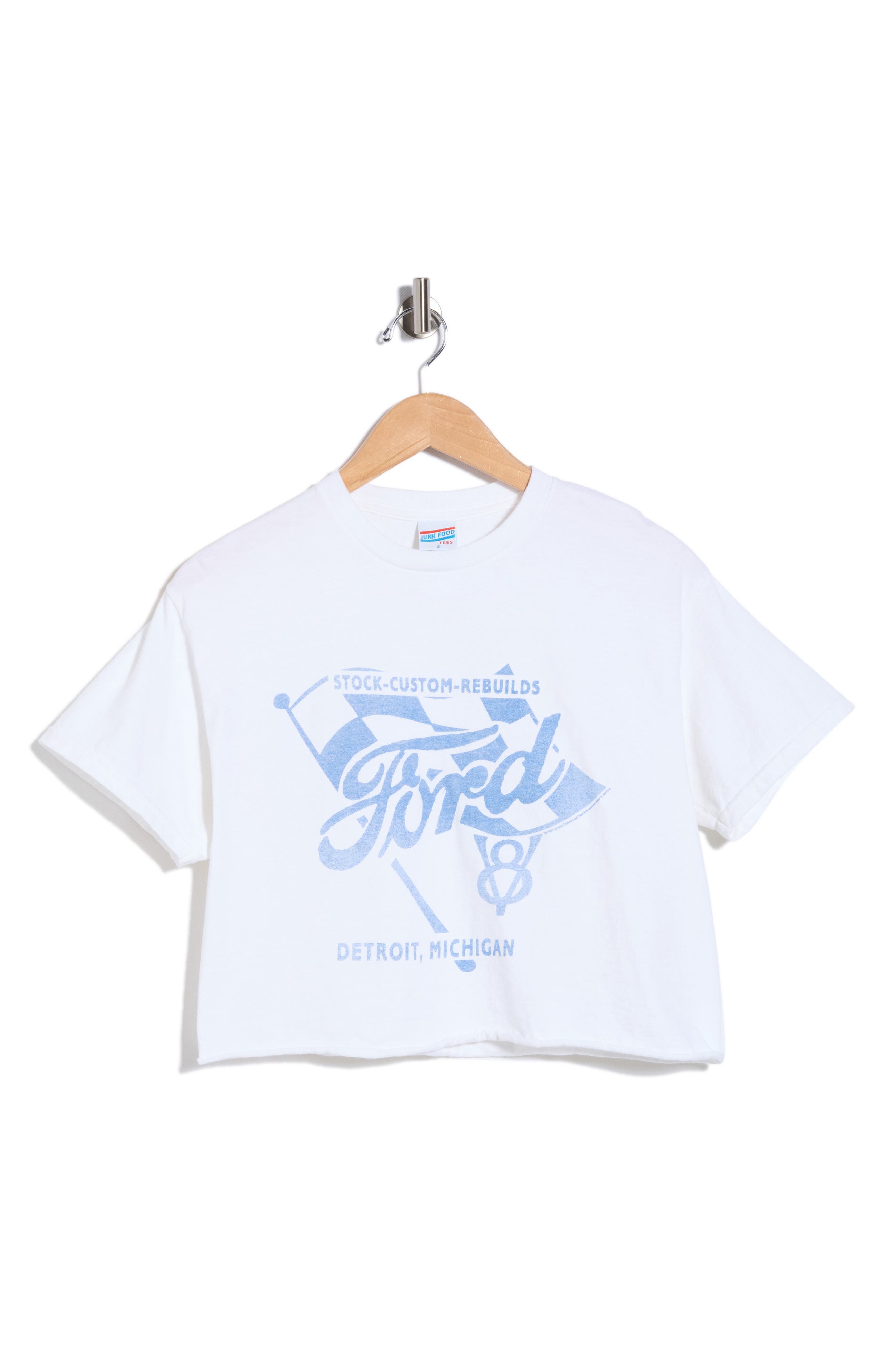 Junk Food Ford Flag Crop Cotton Graphic T-Shirt (Women) | Nordstromrack