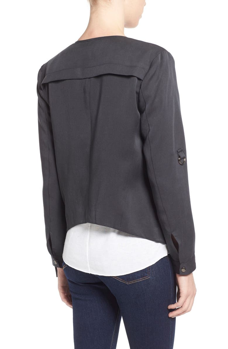 ASTR the Label ASTR Woven Drape Front Jacket, Alternate, color,