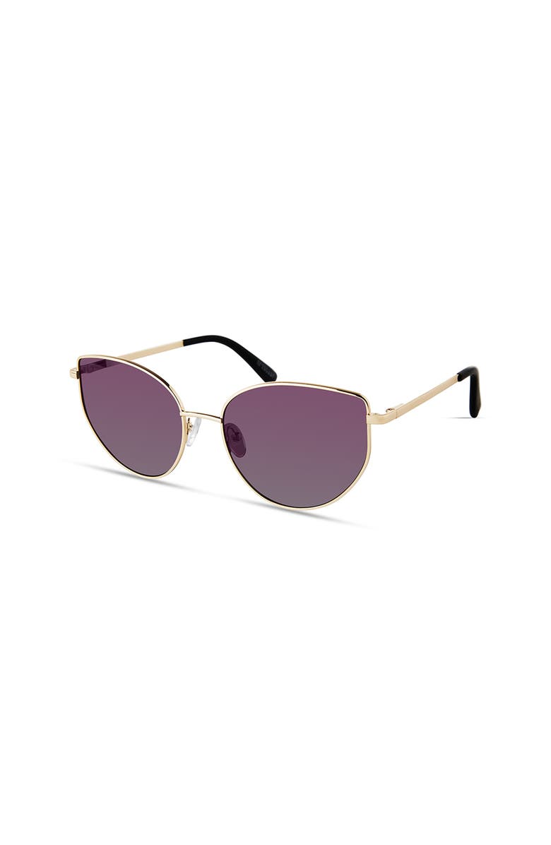 Derek Lam 10 Crosby Kirby Sunglasses, Alternate, color, Light Gold Black