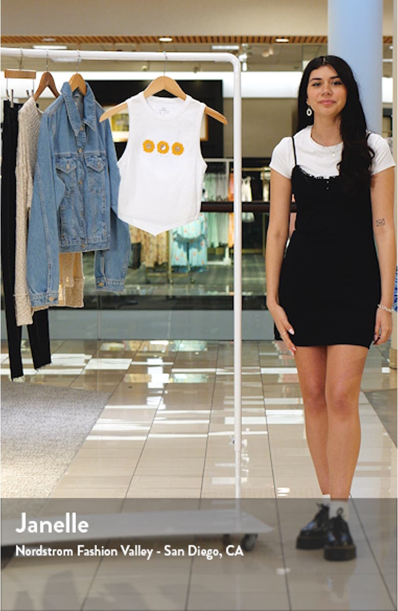 Like Totally Cotton Cutout Graphic Crop Tank, sales video thumbnail