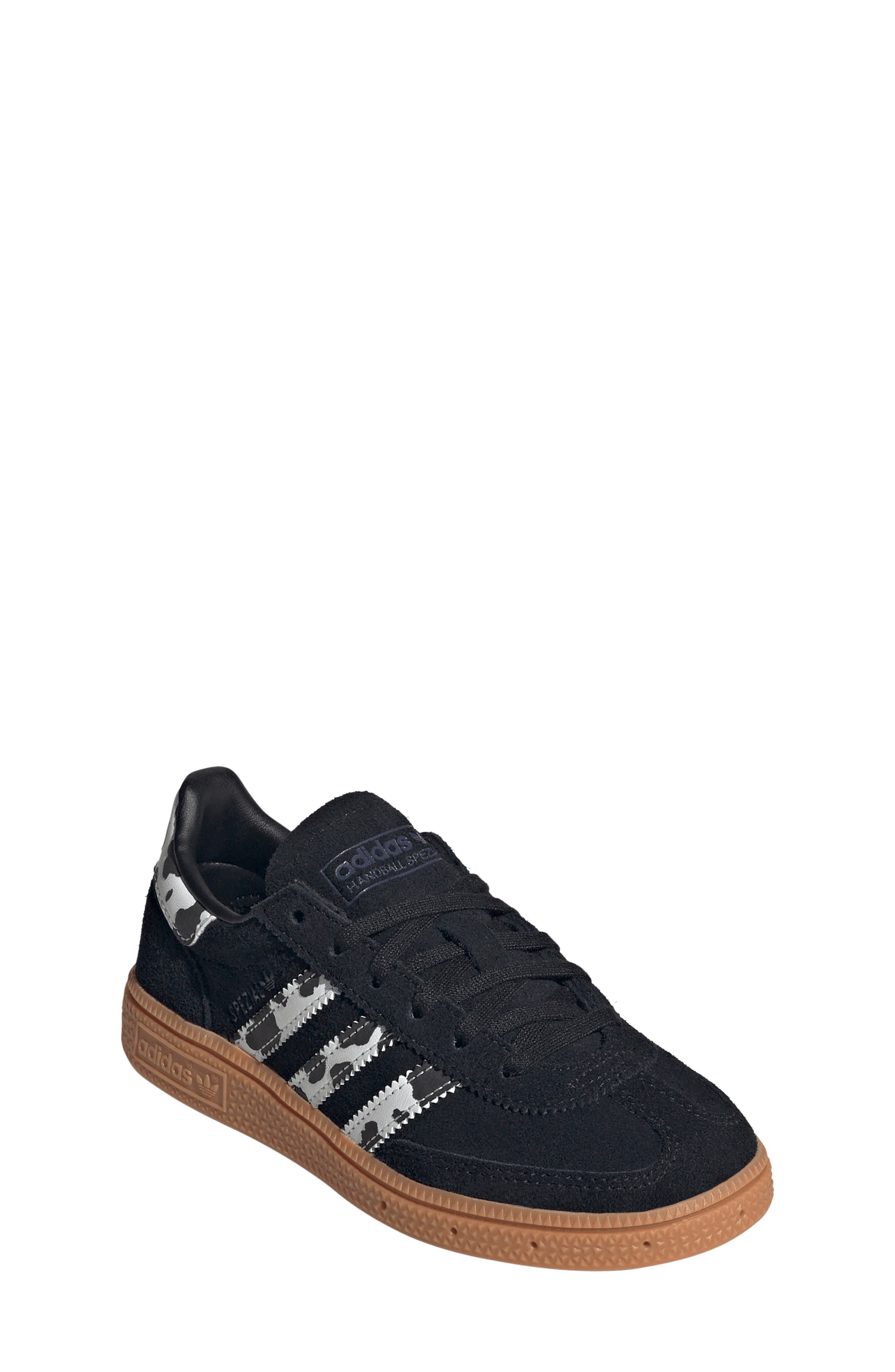 Kids' Handball Spezial Sneaker, Alternate, color, CORE BLACK/ VIOLET/ WHITE