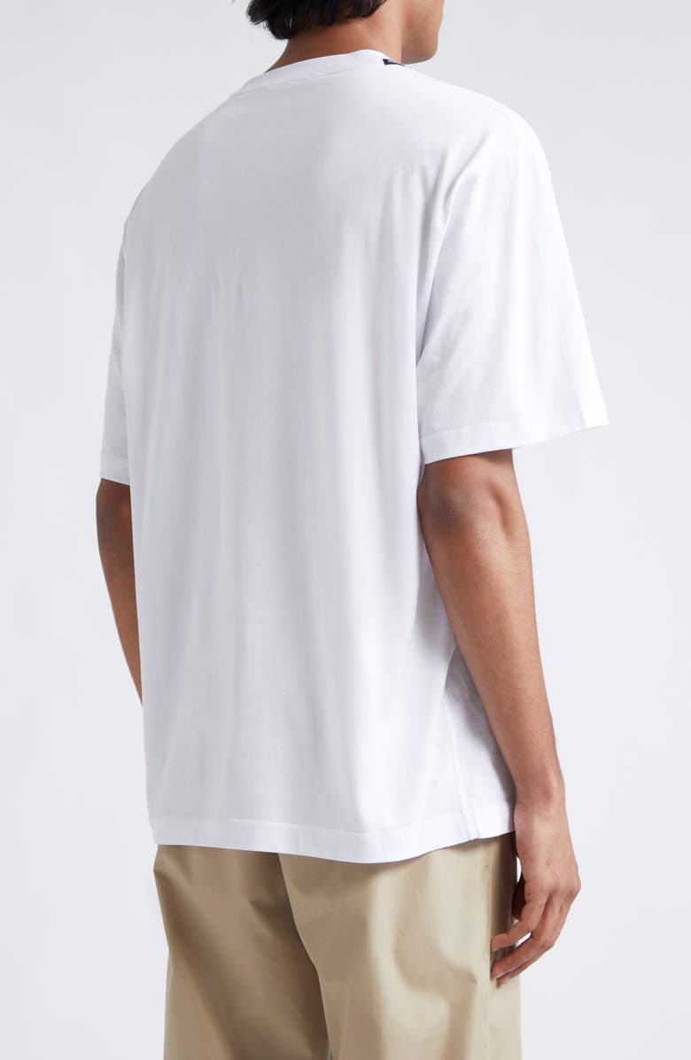 Dolce&Gabbana Logo Crest Cotton Jersey Crewneck T-Shirt, Alternate, color, W0800 Bianco Ottico