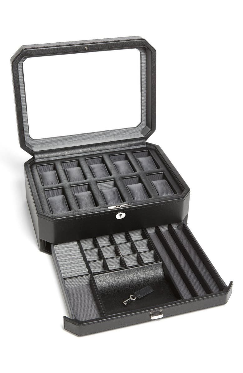 WOLF Windsor Watch & Accessory Case, Alternate, color,