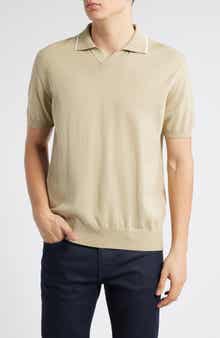 Canali Regular Fit Johnny Collar Polo