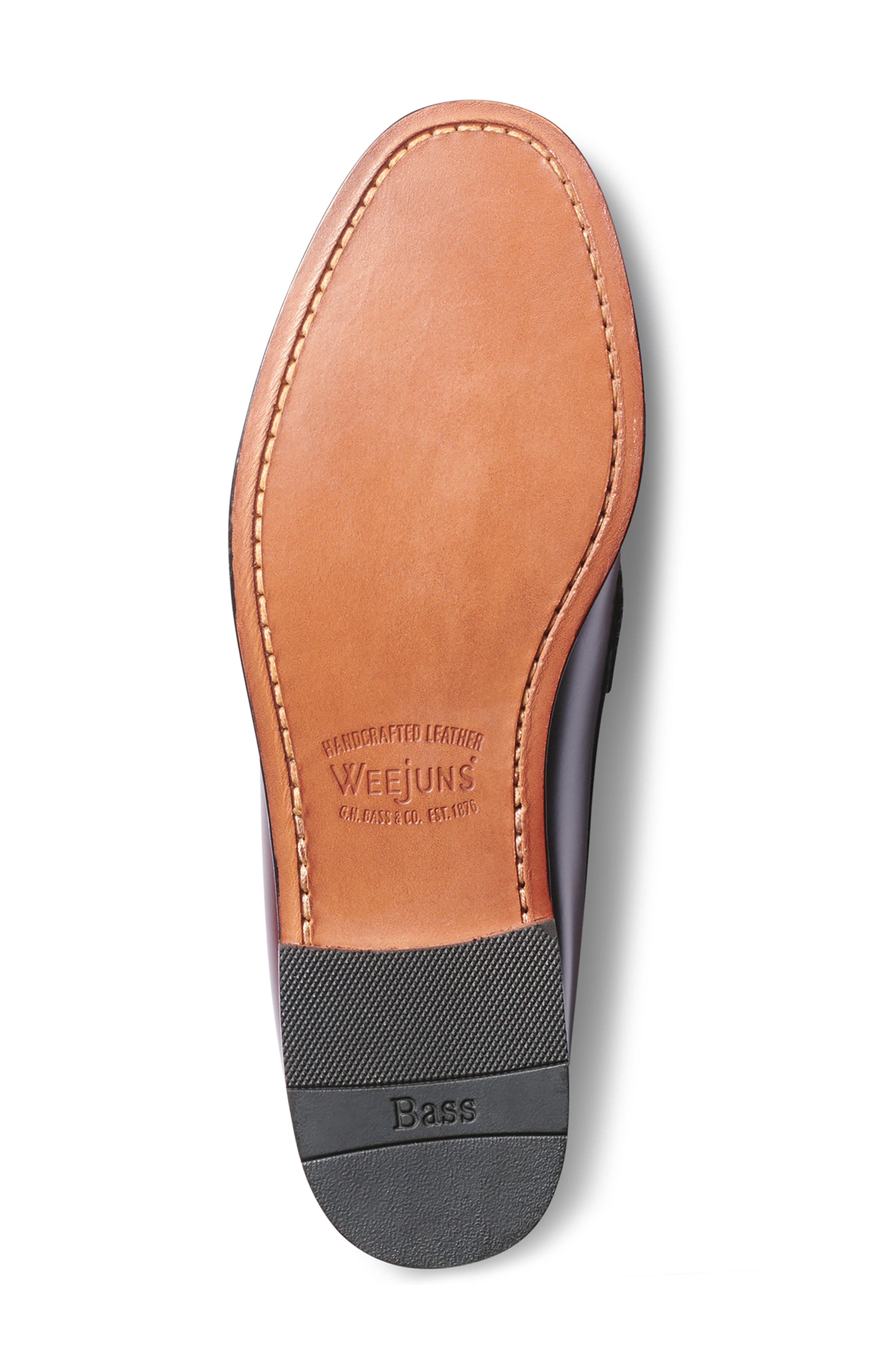 G.H.BASS Logan Leather Penny Loafer, Alternate, color, Wine