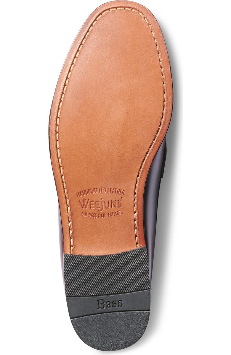 G.H.BASS Logan Leather Penny Loafer, Alternate, color, Wine