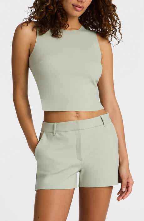 Neoprene Sleeveless Shell Top