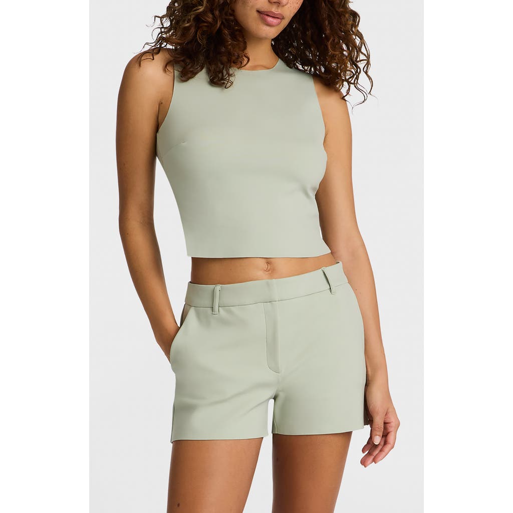 Commando Neoprene Sleeveless Shell Top In Green