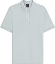 BOSS Paras Quarter Zip Cotton Polo