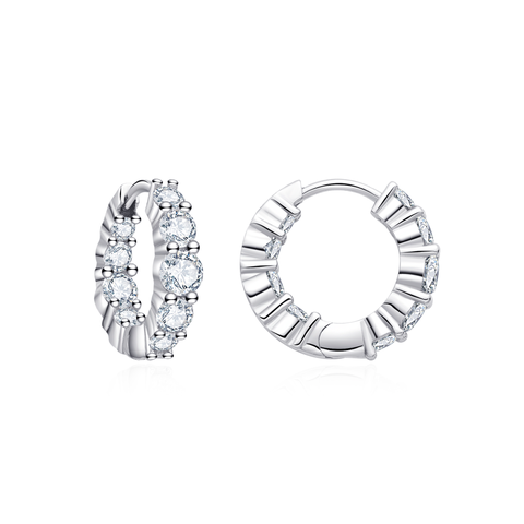 Riviera Crystal Hoops
