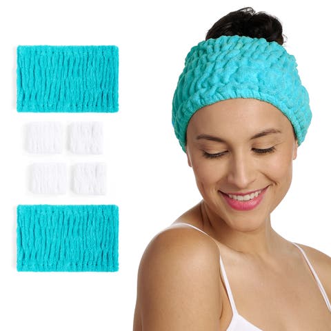 2 Turbie Band and 4 Turbie Wrist Bands Cotton Set