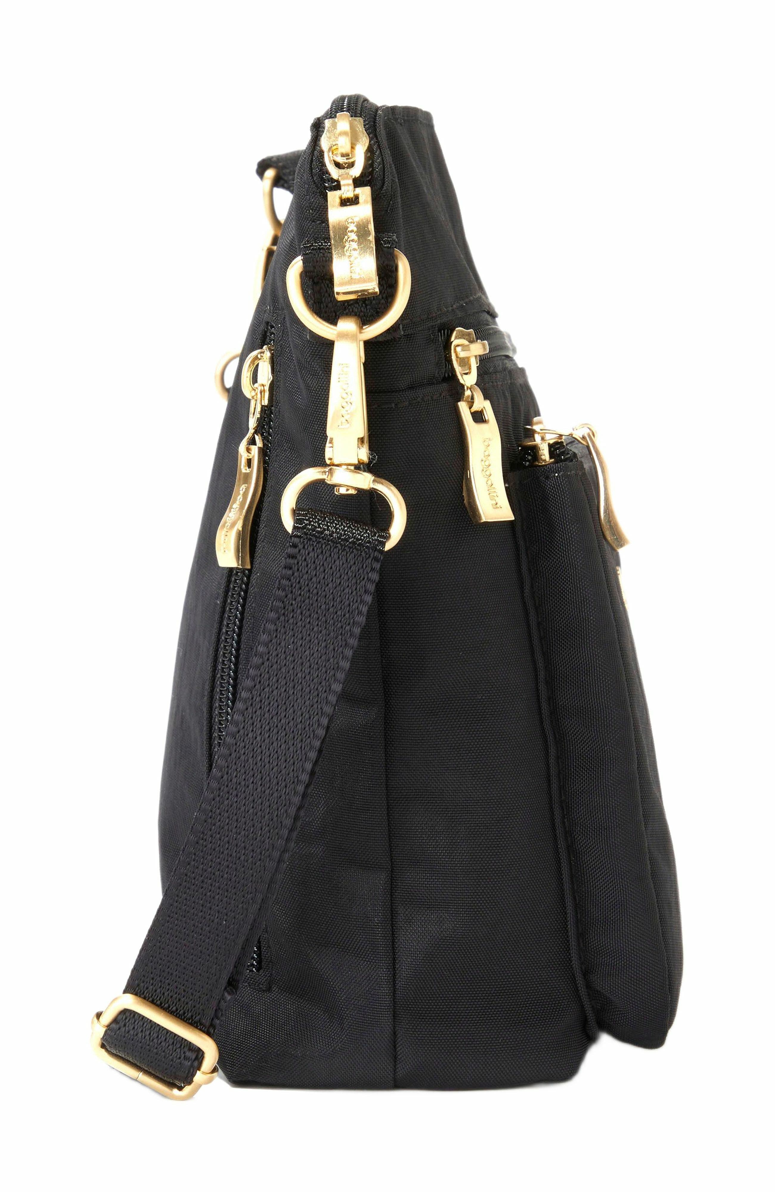 BAGGALLINI Modern Pocket Crossbody Bag, Alternate, color, Black With Gold Hardware