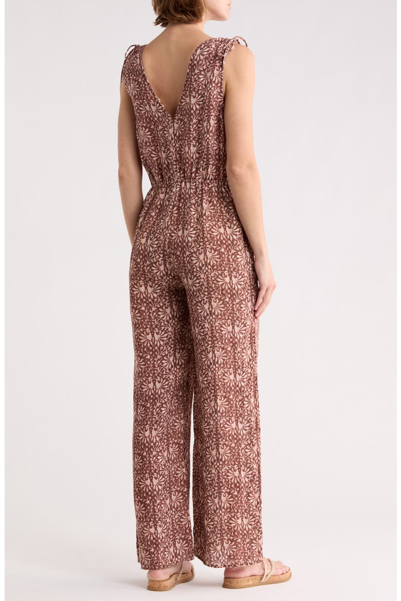 Jules Shoulder Tie Jumpsuit, Alternate, color, SAUSALITO SUNSET