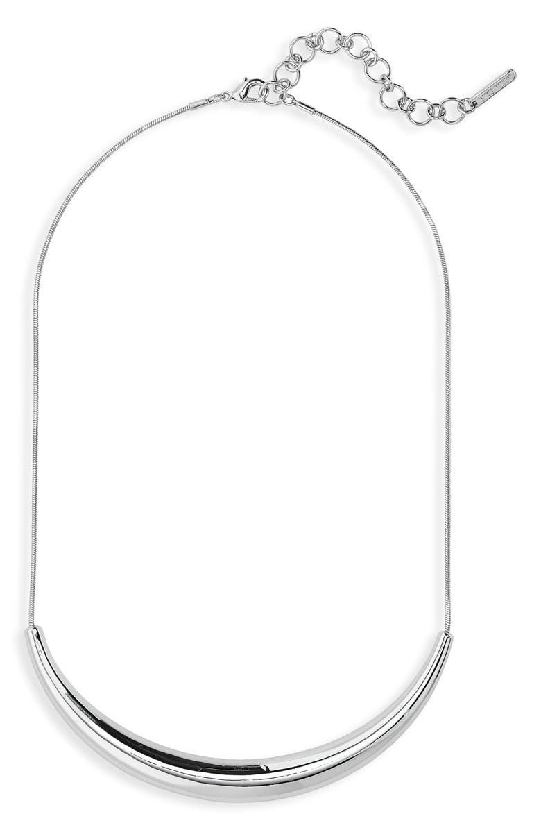 Nine West Bar Pendant Necklace, Main, color, 