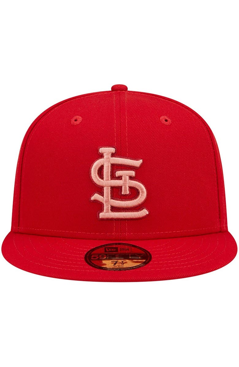New Era Men's New Era Red St. Louis Cardinals Monochrome Camo 59FIFTY Fitted Hat, Alternate, color, 