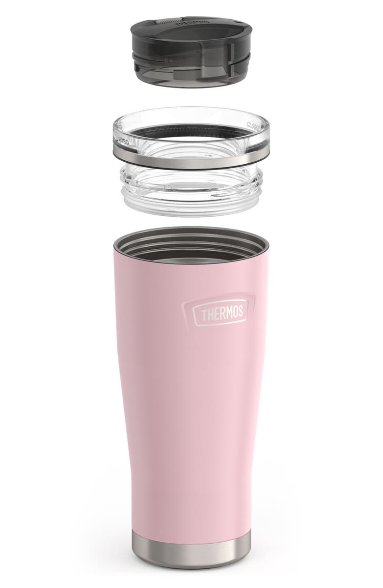 THERMOS 24-Ounce Vacuum Insulated Stainless Steel Cold Cup Tumbler, Alternate, color, Light Pastel Pink