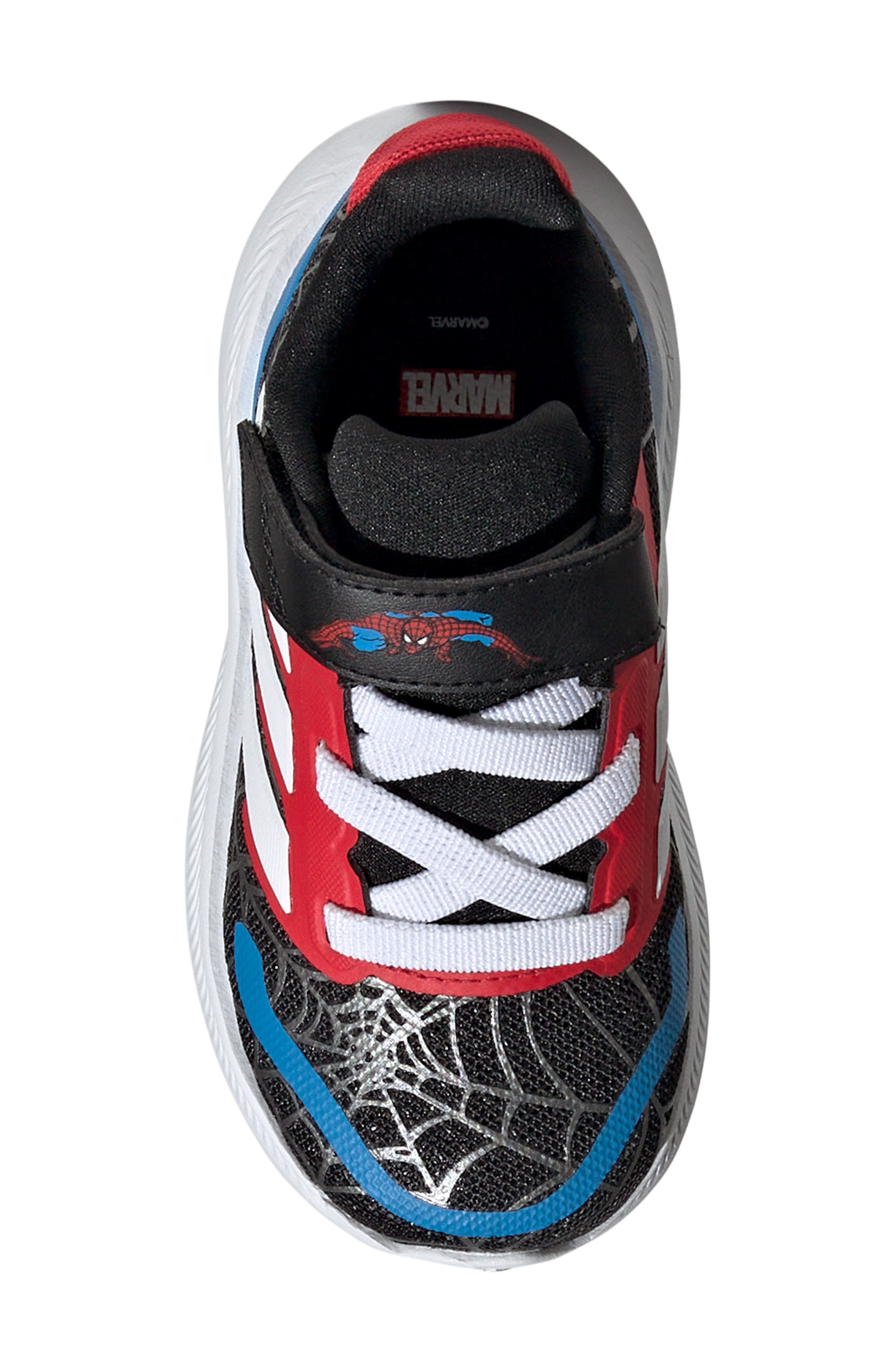 adidas Kids' Runfalcon x Marvel Spider-Man Sneaker, Alternate, color, Cblack/Ftw
