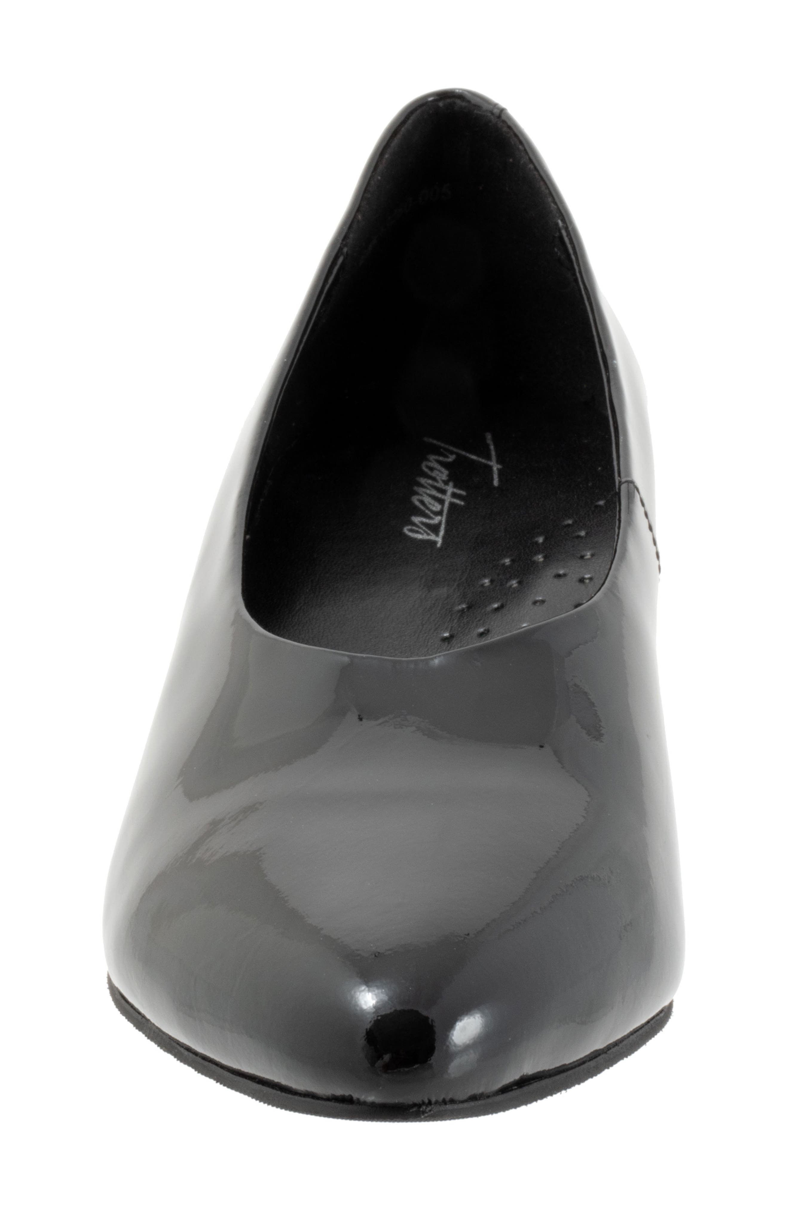 Trotters Kimber Kitten Heel Pump, Alternate, color, Black Pat