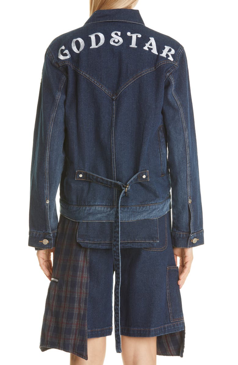 Youths in Balaclava Unisex Godstar Denim Jacket, Alternate, color, 