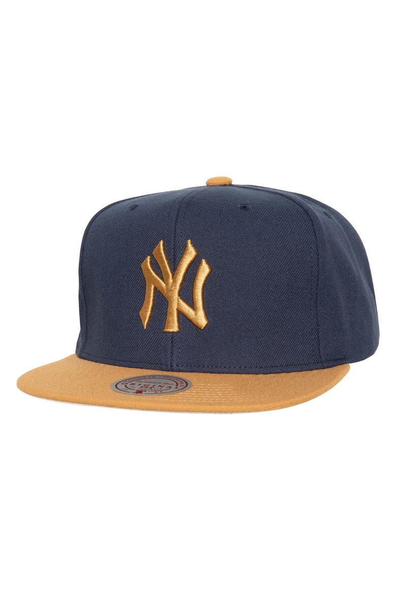 Mitchell & Ness Men's Mitchell & Ness Navy New York Yankees Work It Snapback Hat, Main, color, 