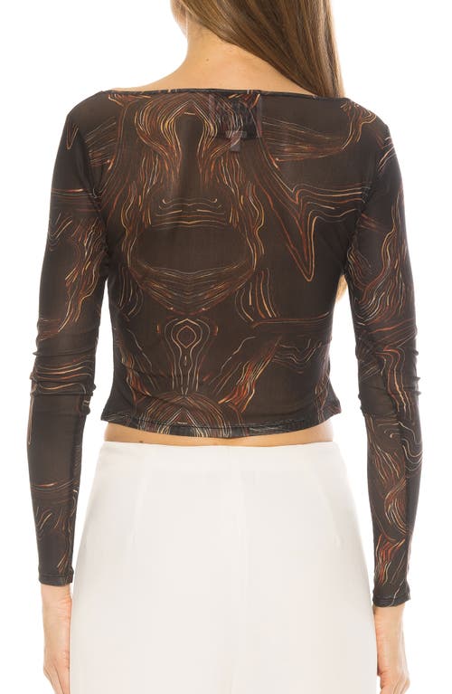 ALEXIA ADMOR ALEXIA ADMOR OPAL SHEER MESH TOP