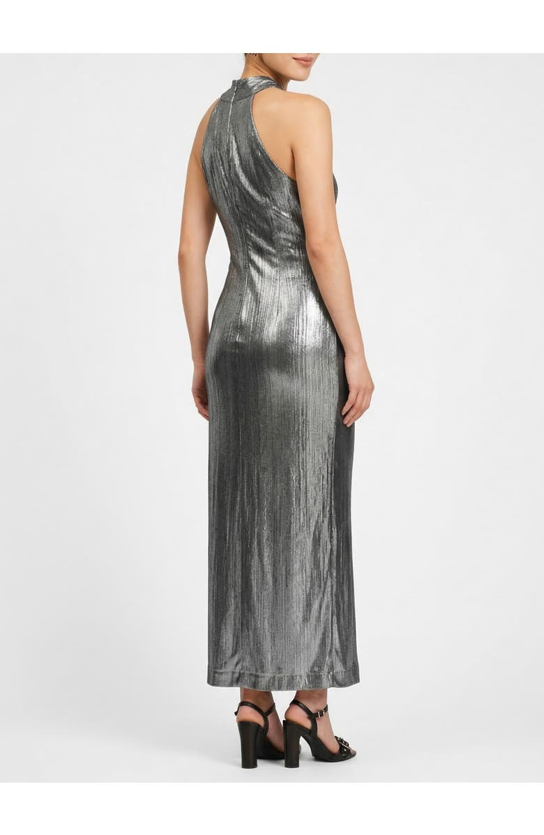 RACHEL Rachel Roy Harland Crossover Halter Maxi Dress, Alternate, color, Silver