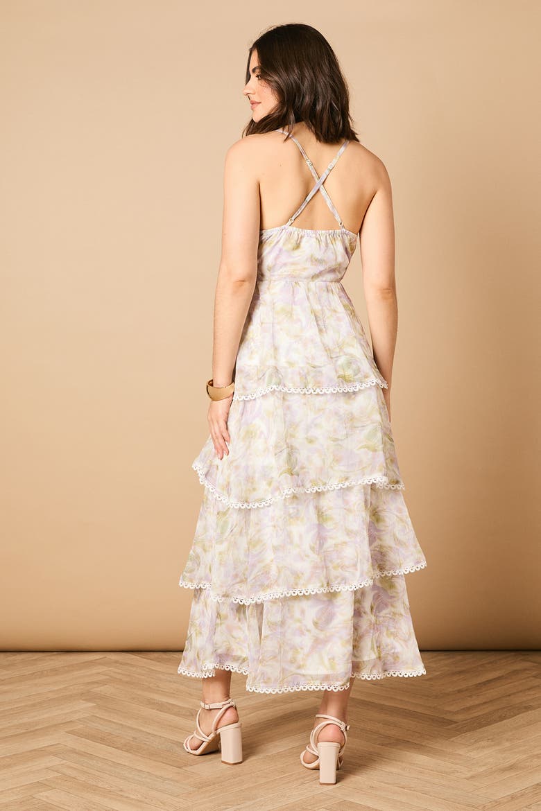Tiered Spaghetti Strap Maxi Dress, Alternate, color, Ivory
