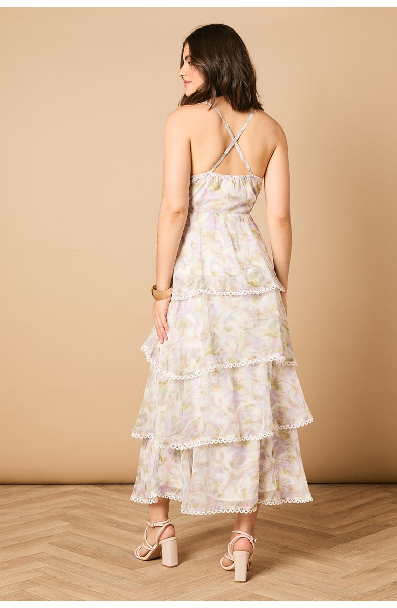 Oasis Tiered Spaghetti Strap Maxi Dress, Alternate, color, Ivory